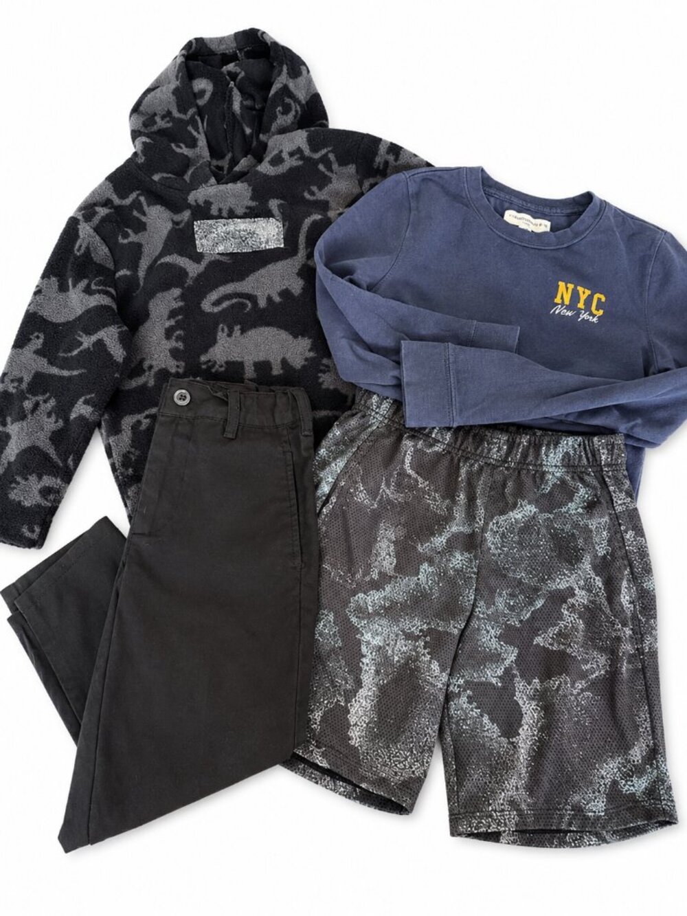 Boys Clothing Bundle Size 4/5 Abercrombie Kids Cat & Jack 4 Pc Outfit Lot